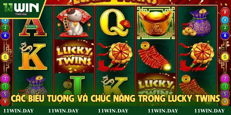 Các biểu tượng và chức năng trong Lucky Twins
