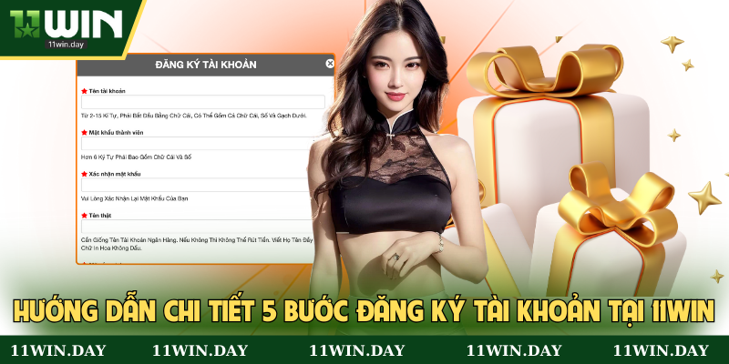 Hướng dẫn chi tiết 5 bước đăng ký tài khoản tại 11WIN
