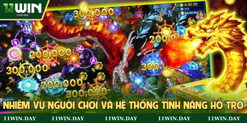Nhiệm vụ người chơi và hệ thống tính năng hỗ trợ